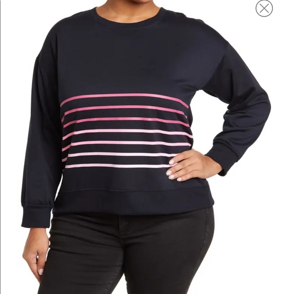 Philosophy Tops - Philosophy gradient stripe sweatshirt